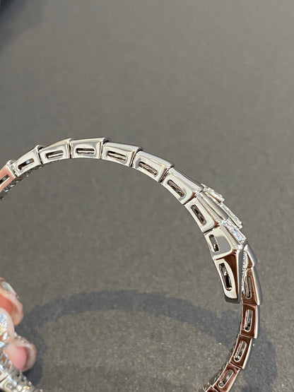 [⭐Veyra]SERPENTI BRACELET DIAMONDS SILVER