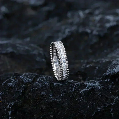 [⭐Veyra]PERLEE DIAMOND SILVER RING