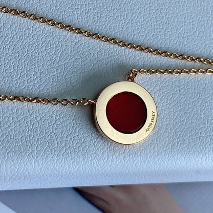 [⭐Veyra Jewels]T DIAMOND CIRCLE PEDANT NECKLACE