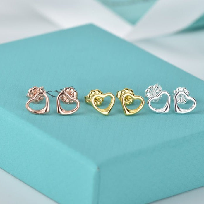 [⭐Veyra Jewels]OPEN HEART STUD EARRINGS