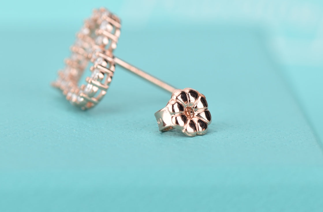 [⭐Veyra Jewels]OPEN HEART STUD DIAMOND EARRINGS