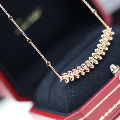 [⭐Veyra]CLASH PINK GOLD NECKLACE