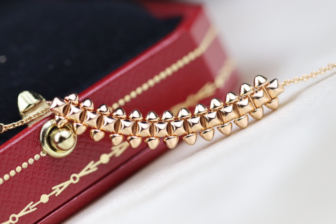 [⭐Veyra]CLASH PINK GOLD NECKLACE