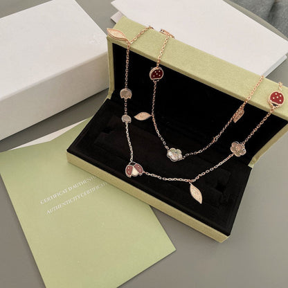 [⭐Veyra]Veyra SPRING 15 MOTIFS ROSE GOLD NECKLACE