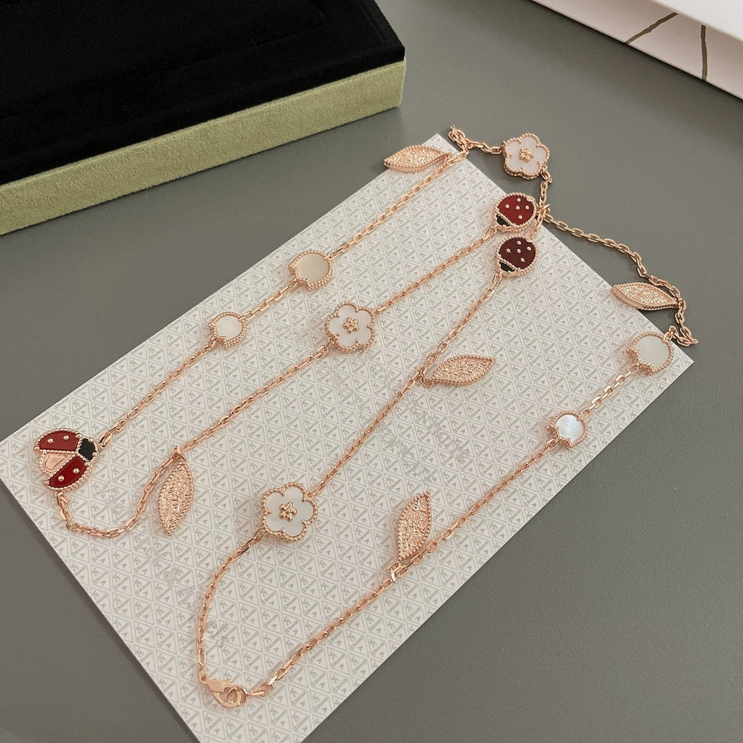 [⭐Veyra]Veyra SPRING 15 MOTIFS ROSE GOLD NECKLACE