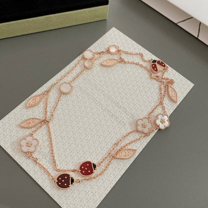 [⭐Veyra]Veyra SPRING 15 MOTIFS ROSE GOLD NECKLACE