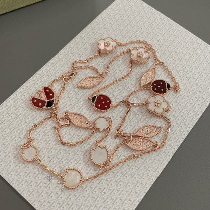 [⭐Veyra]Veyra SPRING 15 MOTIFS ROSE GOLD NECKLACE