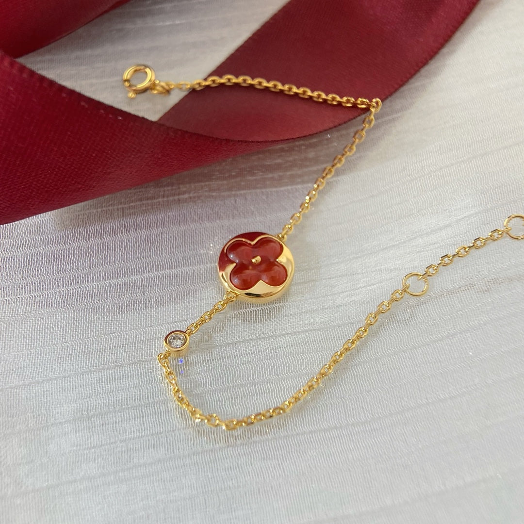 [⭐Veyra]SUN PEDANT CARNELIAN BRACELET