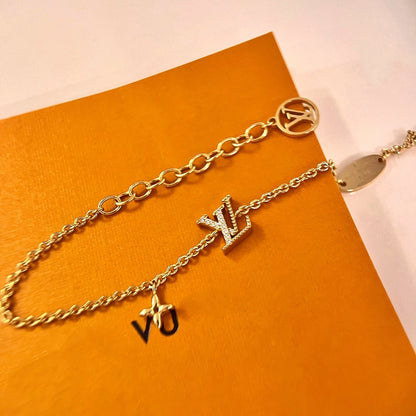 [⭐Veyra]LOGO STAR MOTIF GOLD BRACELET
