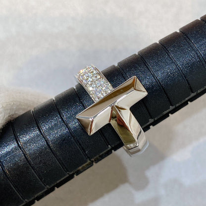 [⭐Veyra Jewels]T WIRE MEDIUM DIAMOND RING