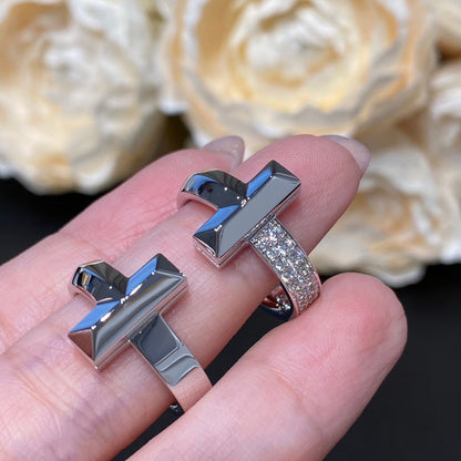 [⭐Veyra Jewels]T WIRE MEDIUM DIAMOND RING