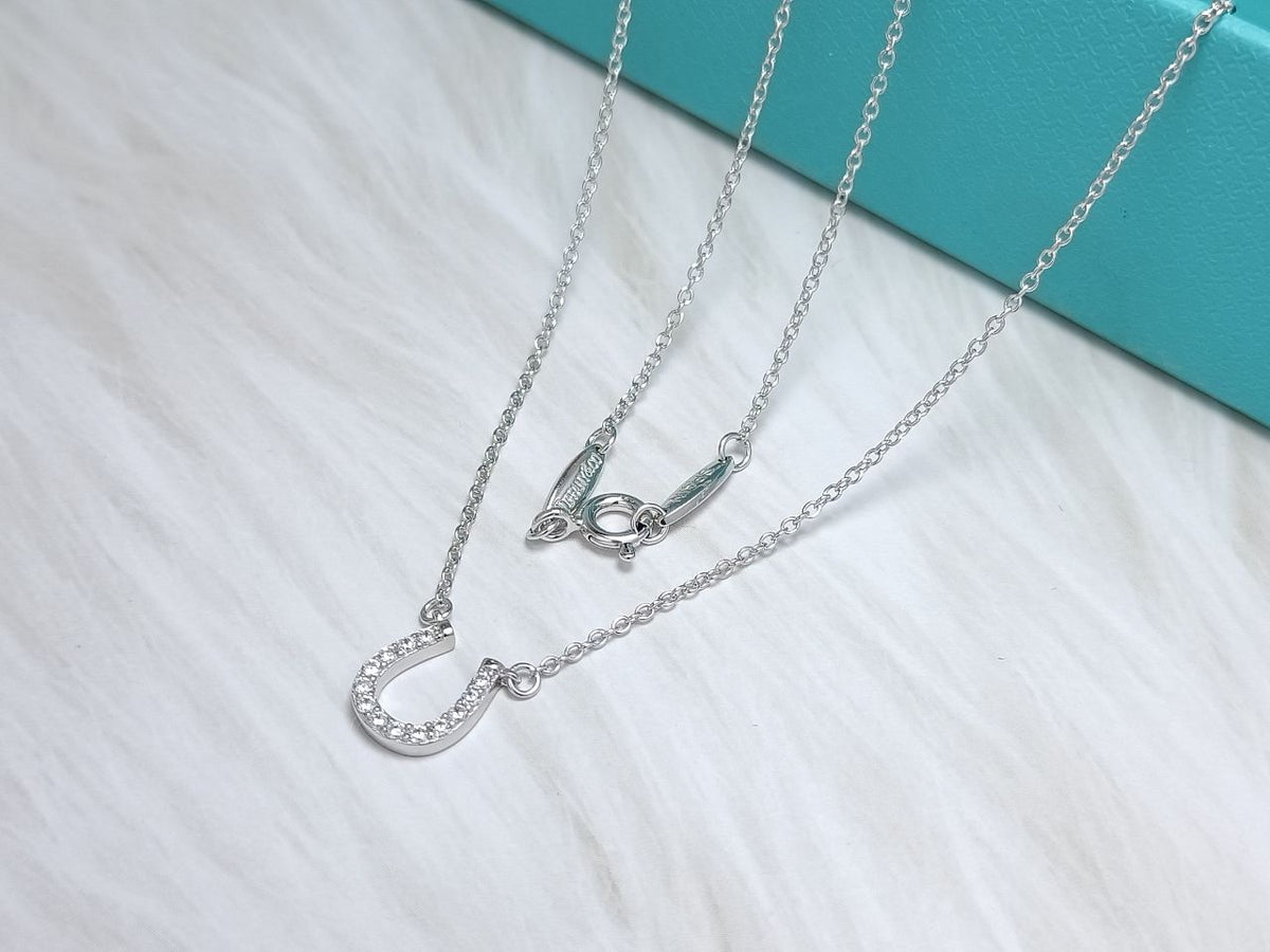 [⭐Veyra Jewels]U PEDANT DIAMOND NECKLACE