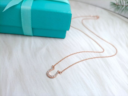 [⭐Veyra Jewels]U PEDANT DIAMOND NECKLACE