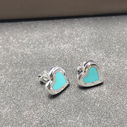 [⭐Veyra Jewels]HEART STUD SILVER EARRINGS