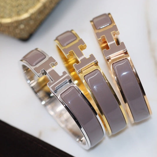 [⭐Veyra]H BRACELET 12MM BROWN