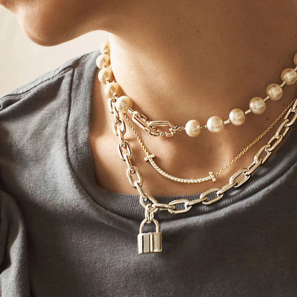 [⭐Veyra Jewels]HARDWEAR PEARL WRAP NECKLACE