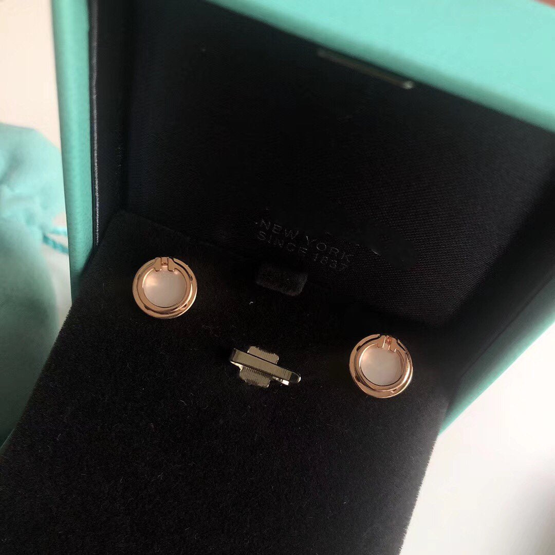 [⭐Veyra Jewels]PEARL CIRCLE EARRINGS MOTHER