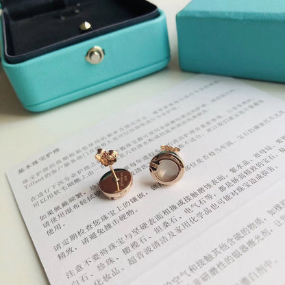 [⭐Veyra Jewels]PEARL CIRCLE EARRINGS MOTHER
