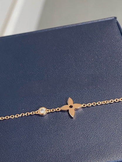 [⭐Veyra]STAR DIAMOND PINK GOLD BRACELET