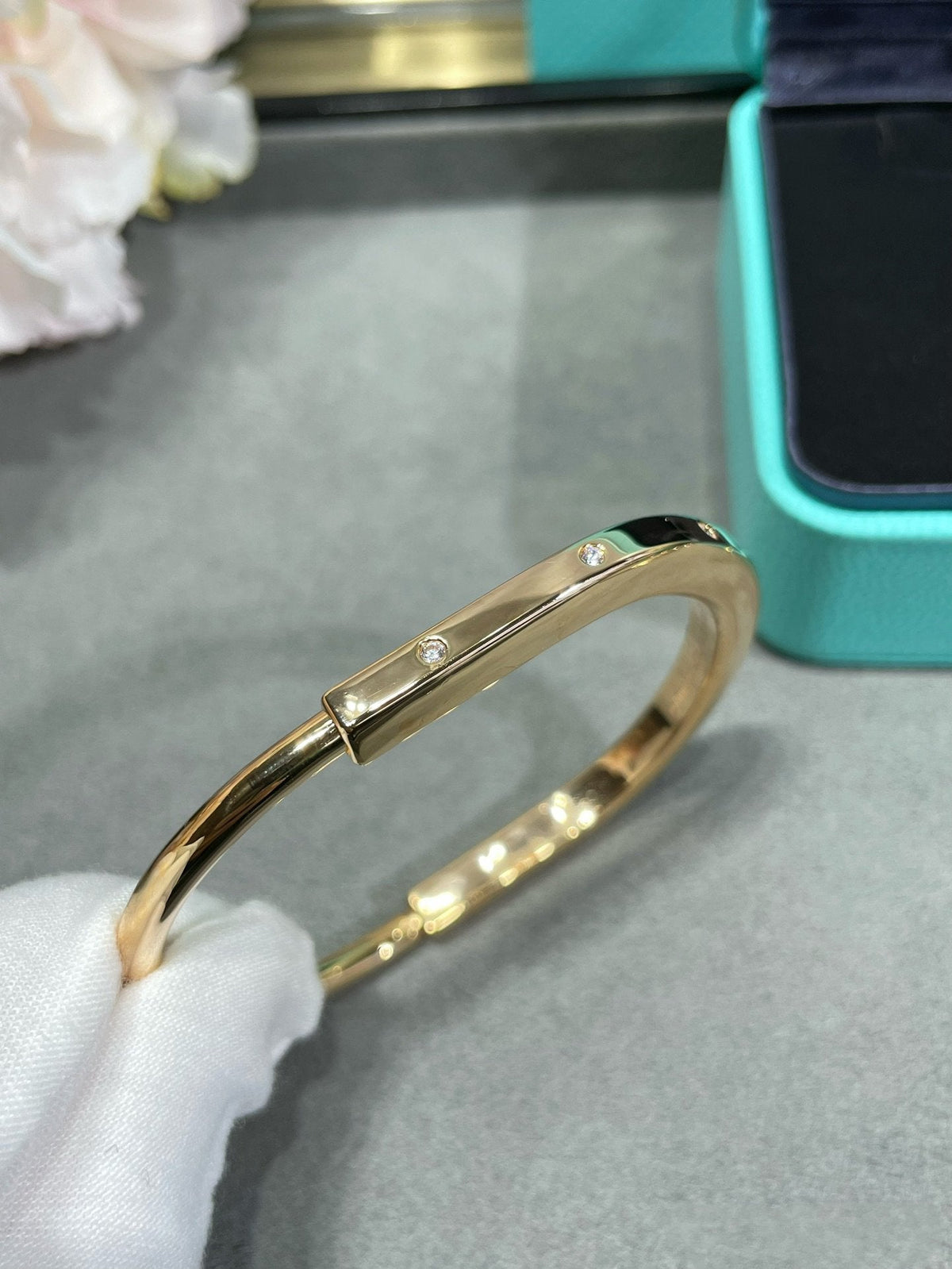 [⭐Veyra Jewels]LOCK BRACELET 8 DIAMOND