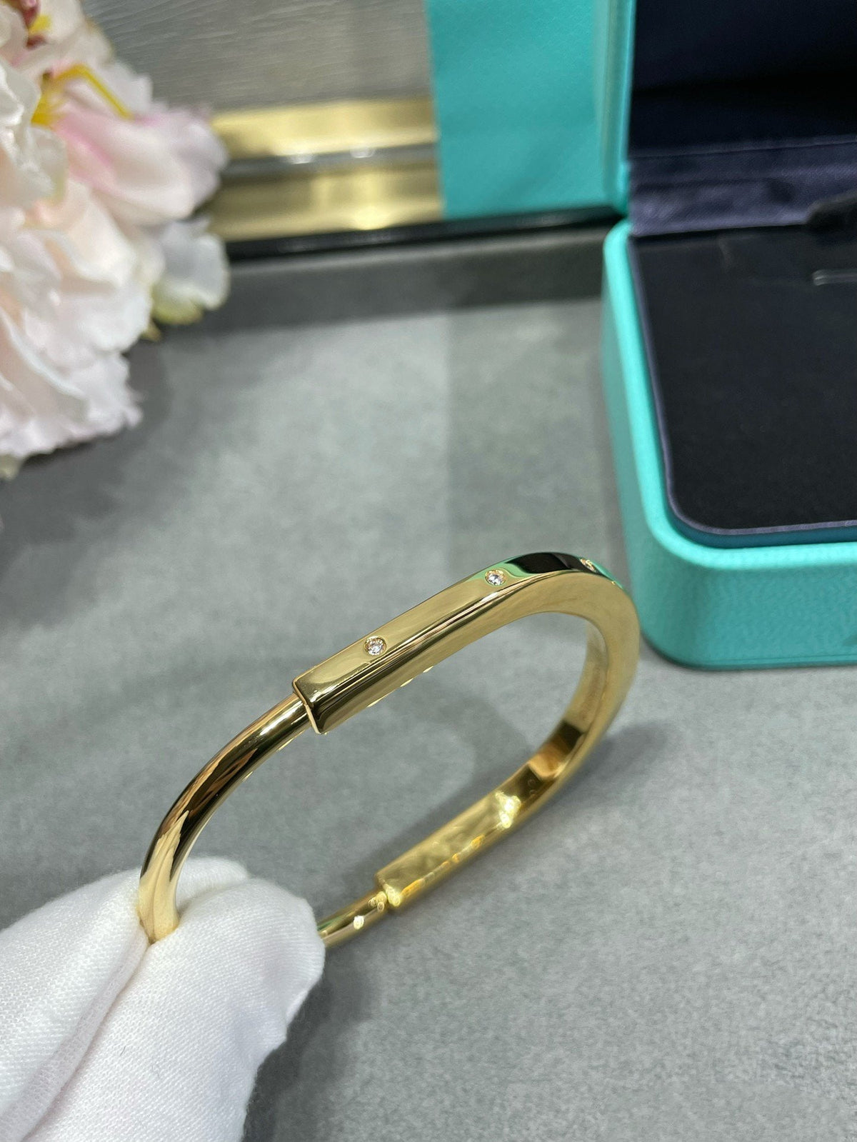[⭐Veyra Jewels]LOCK BRACELET 8 DIAMOND