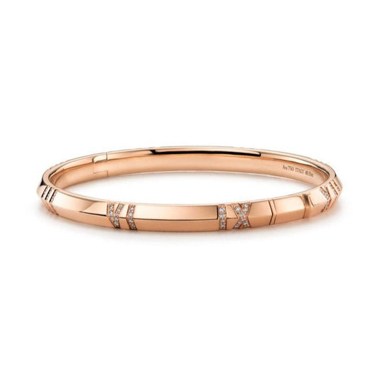 [⭐Veyra Jewels]ATLAS BRACELET 6MM DIAMOND PINK GOLD