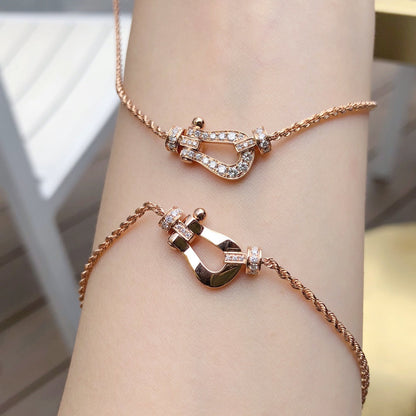 [⭐Veyra]FORCE 10 PINK GOLD DIAMOND NECKLACE