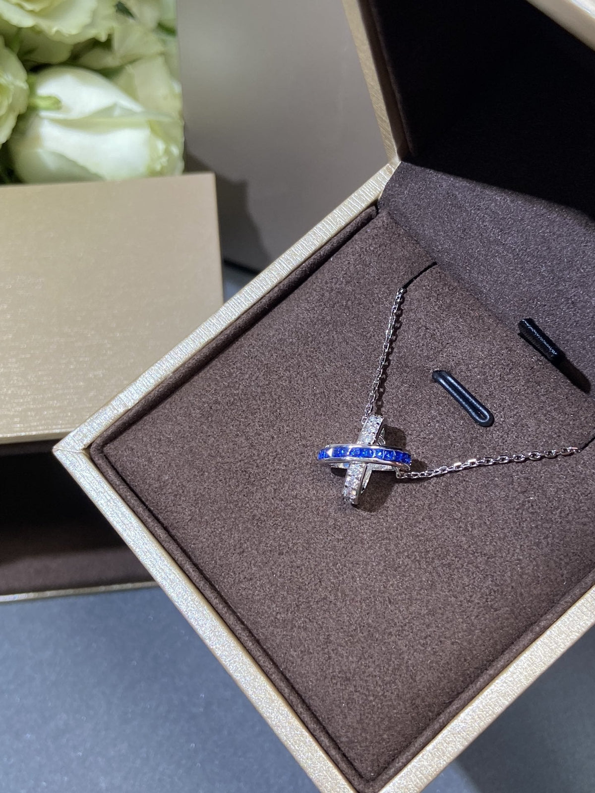 [⭐Veyra]LIENS DIAMOND SILVER NECKLACE
