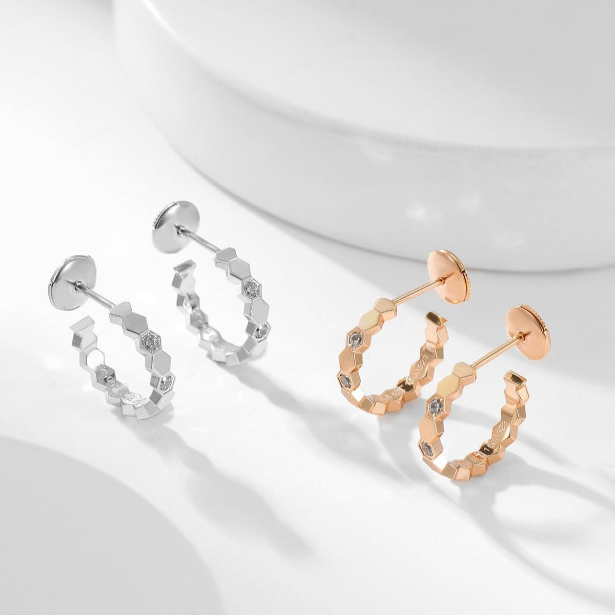 [⭐Veyra]BEE LOVE DIAMOND HOOP EARRINGS