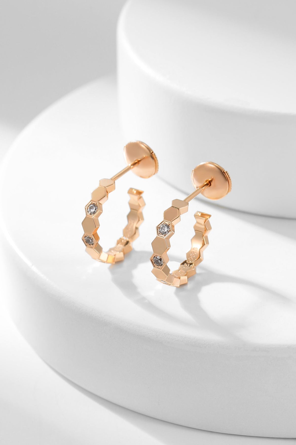 [⭐Veyra]BEE LOVE DIAMOND HOOP EARRINGS