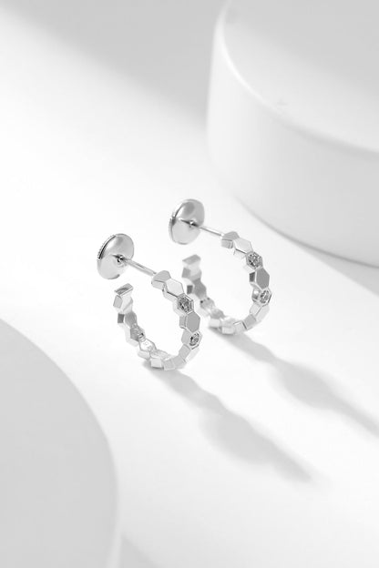 [⭐Veyra]BEE LOVE DIAMOND HOOP EARRINGS