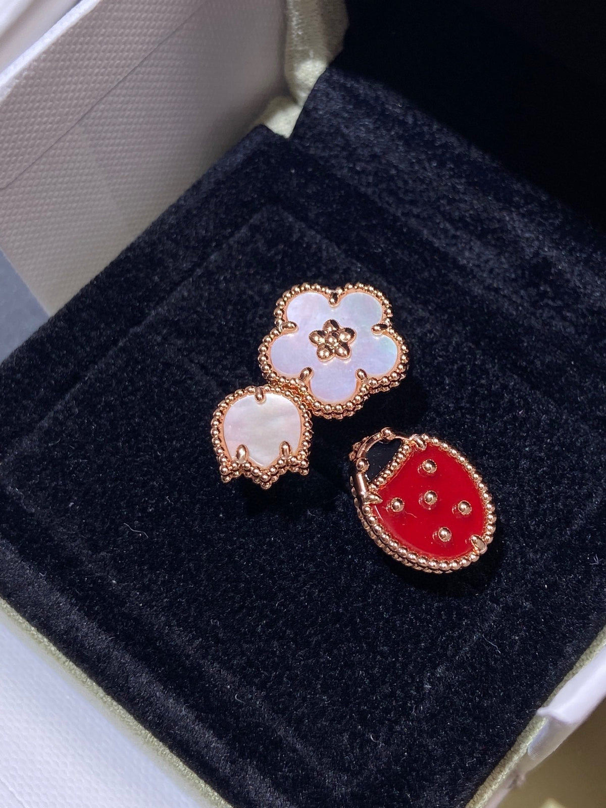 [⭐Veyra]Veyra 3 MOTIF ROSE GOLD RING