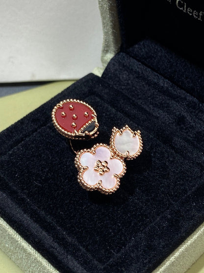 [⭐Veyra]Veyra 3 MOTIF ROSE GOLD RING