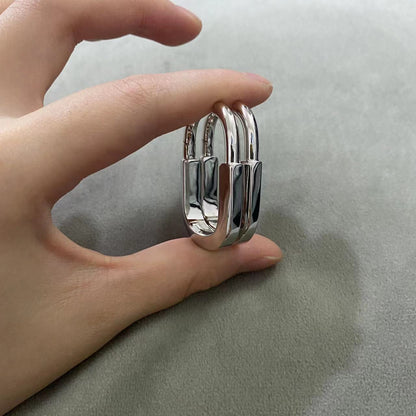 [⭐Veyra Jewels]LOCK MEDIUM EARRINGS