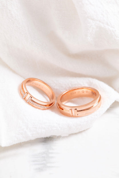 [⭐Veyra Jewels]T PINK GOLD RING