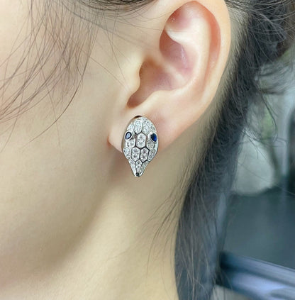 [⭐Veyra]SERPENT DIAMOND STUD EARRINGS
