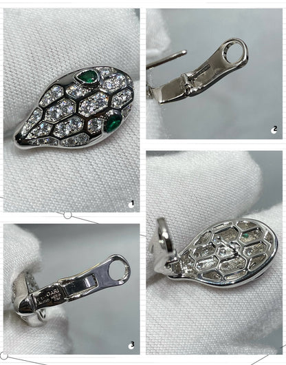 [⭐Veyra]SERPENT DIAMOND STUD EARRINGS