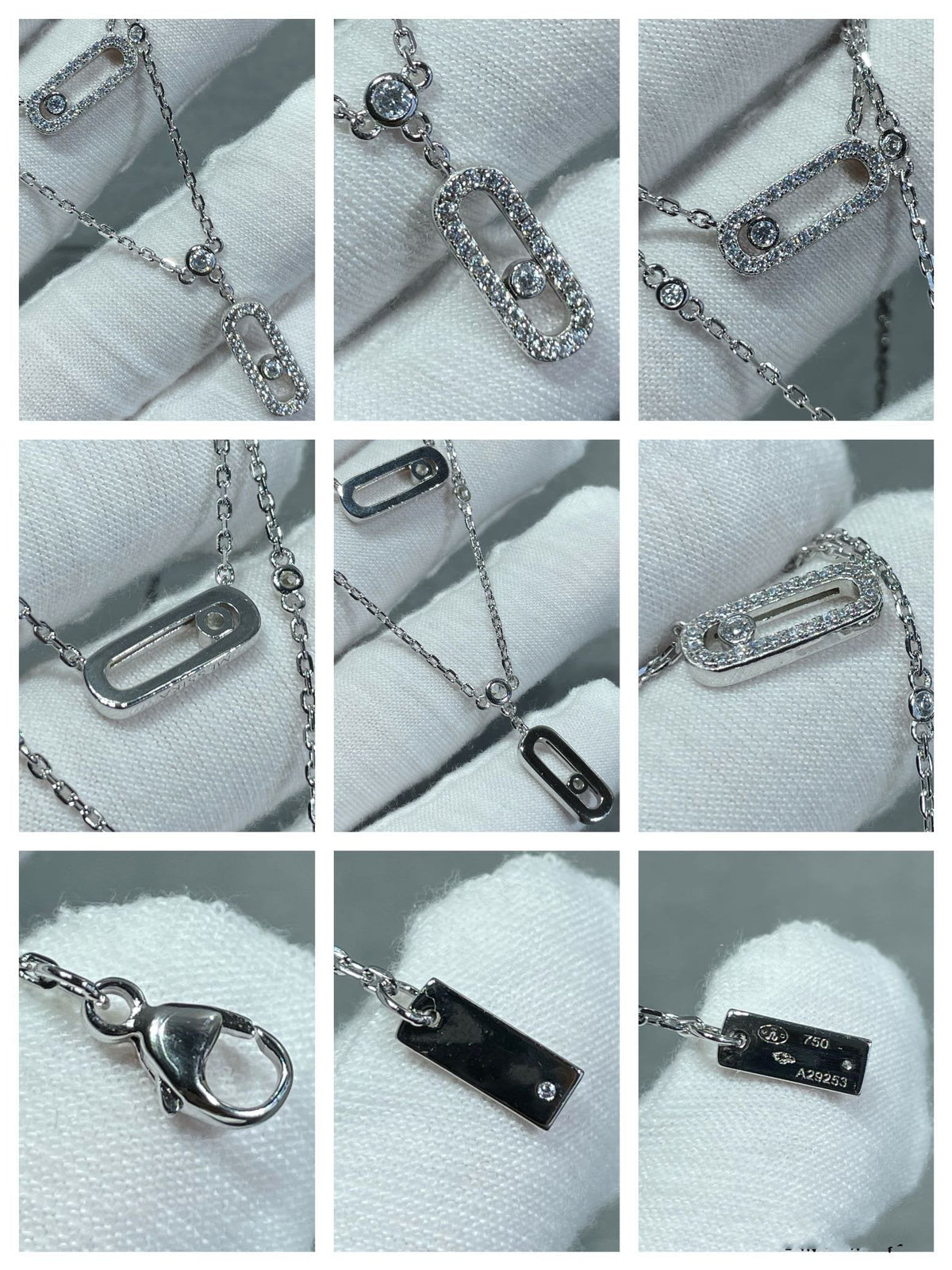 [⭐Veyra]MOVE 2 ROW DIAMOND NECKLACE
