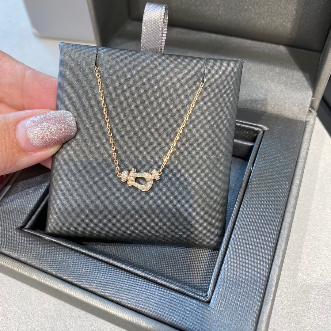[⭐Veyra]FORCE 10 DIAMOND PINK GOLD NECKLACE MINI MODEL