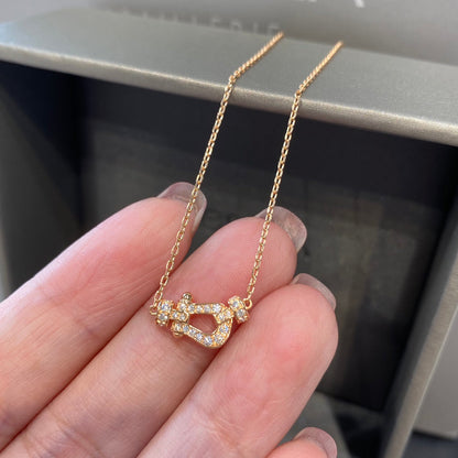 [⭐Veyra]FORCE 10 DIAMOND PINK GOLD NECKLACE MINI MODEL