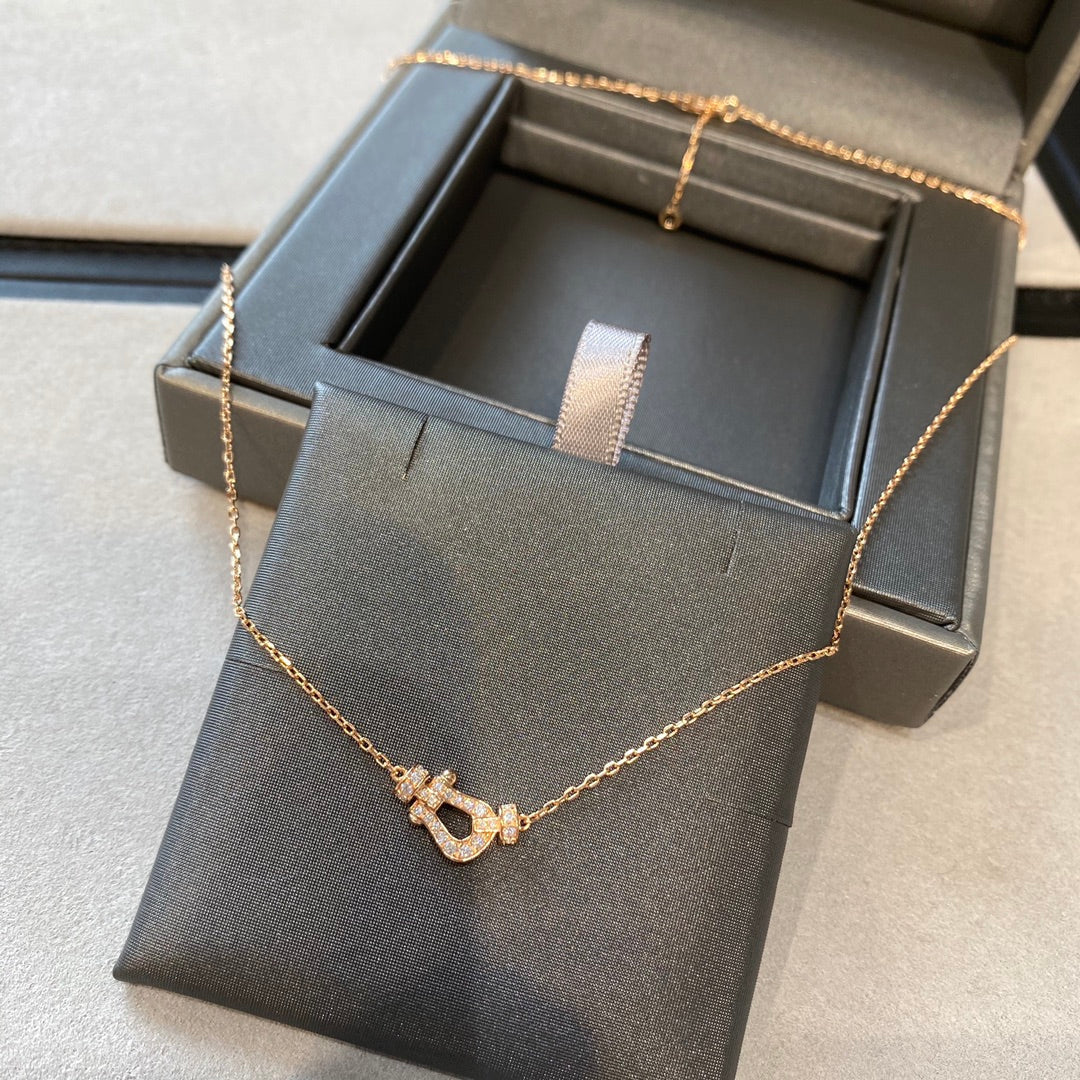 [⭐Veyra]FORCE 10 DIAMOND PINK GOLD NECKLACE MINI MODEL