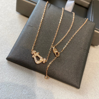 [⭐Veyra]FORCE 10 DIAMOND PINK GOLD NECKLACE MINI MODEL