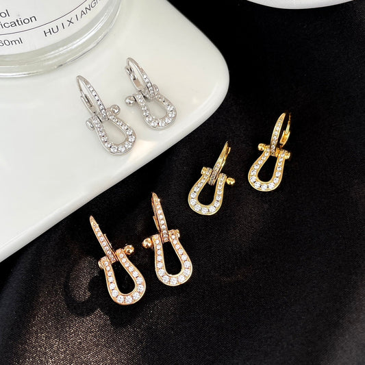 [⭐Veyra]FORCE 10 FULL DIAMOND DROP EARRINGS MEDIUM MODEL