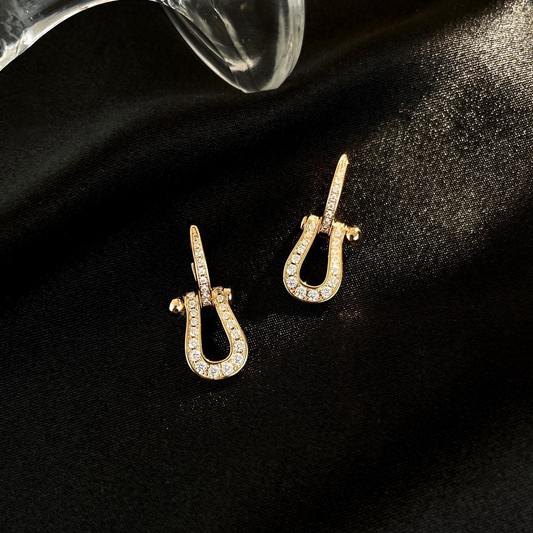 [⭐Veyra]FORCE 10 FULL DIAMOND DROP EARRINGS MEDIUM MODEL