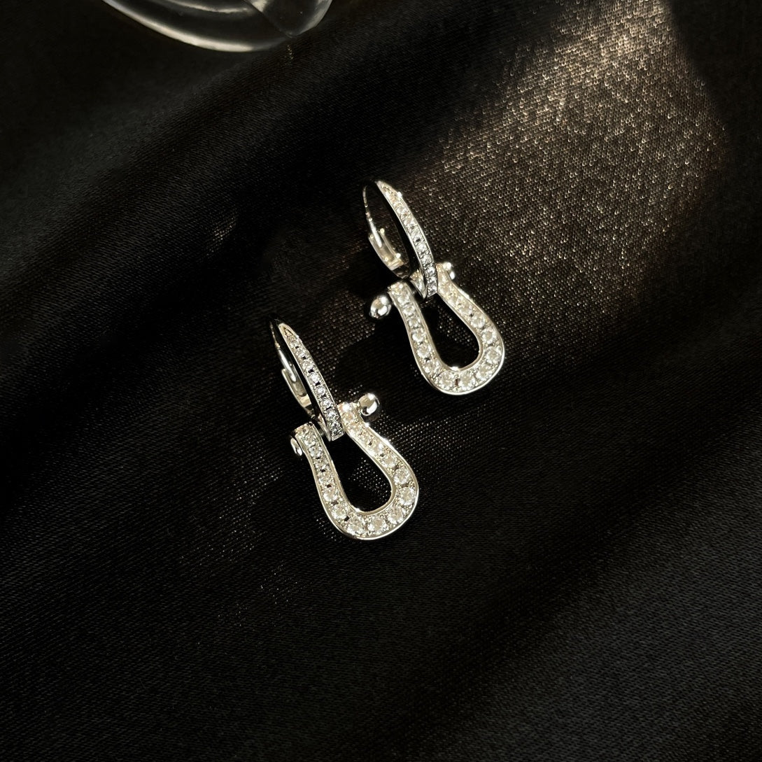 [⭐Veyra]FORCE 10 FULL DIAMOND DROP EARRINGS MEDIUM MODEL