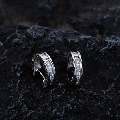 [⭐Veyra]ZERO 1 MINI SILVER DIAMOND EARRINGS