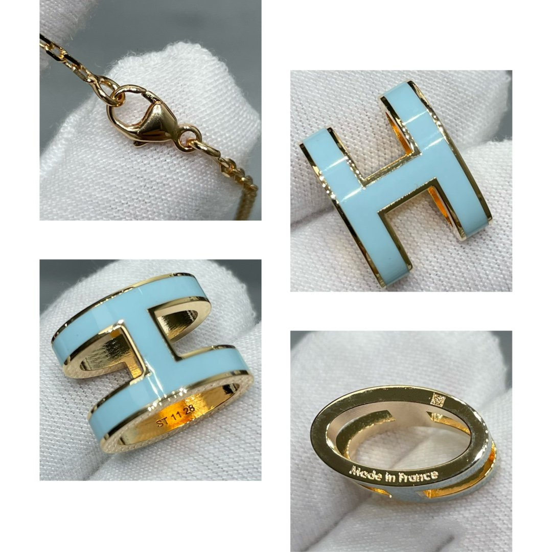 [⭐Veyra]POP H SKY BLUE NECKLACE