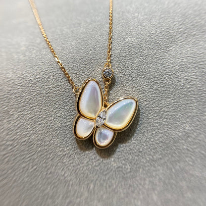 [⭐Veyra]BUTTERFLY MOP DIAMOND NECKLACE