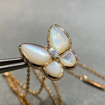 [⭐Veyra]BUTTERFLY MOP DIAMOND NECKLACE