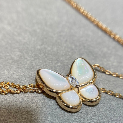 [⭐Veyra]BUTTERFLY MOP DIAMOND NECKLACE